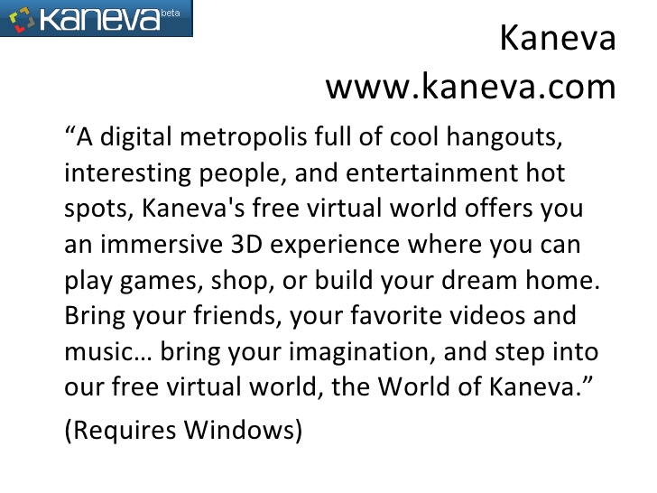 Kaneva game master system